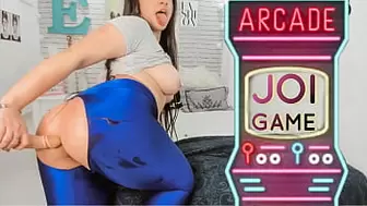 Attractive hispanic babe gamer slut controling your schlong as her movie game joistick JOI jerk off instructions booty worship, this bitch really has a perfect rear-end!!!!