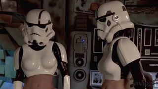 Vivid Parody - two Storm Troopers Enjoy some Wookie Penis