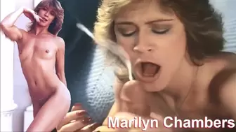 MARILYN CHAMBERS sexiest SELF PERSPECTIVE ORAL SEX FINISH jizz blast in porn history, she swallows enormous rod spunk mouth