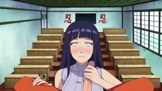 Hinata enjoys to blow Naruto's penis and drink his jizz