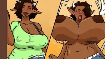Dairy spa Cow skanks breast expansion - cartoon comic