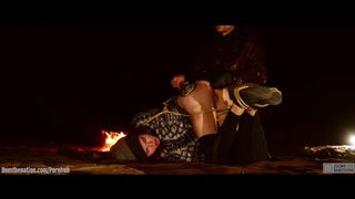 Real Ass Sex Virgin Tied up in Desert at Night for Butt Sex Training, ATM, and Hard Paddling (documentary)