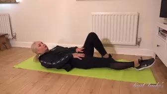 Aunt Judy's - 49yo Skinny Blonde MILF Francesca - Alluring Yoga Workout