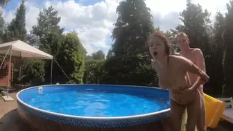 SUMMER TIME Soo a Hard Fuck in the POOL Part four