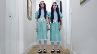 Step Sisters Jessae Rosae & Val Steele Fuck 1 Stud In The Shining Parody - SisLovesMe Full Sex Tape