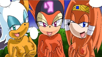Sonic (Knuckles Rouge Fucking Porn Parody) - Saturday Night Fun #2 (Hard Sex) (Cartoon)