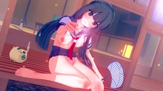DREAMLIKE TIME WITH SHOUKO MAKINOHARA ✨ BUNNY WHORE SENPAI CARTOON