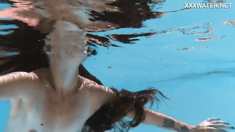 Supper fine petite Hungarian babe Lana swimming