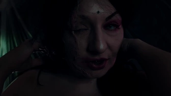 JOI jerk off instruction with strap-on - dominating horror witch naughty talking - MILF Arya Grander