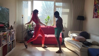 Hard ballbusting in sport outfit - Full 31Min 4K film @C4S