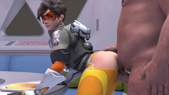 Tracer Taking A Wide studs Hard Prick