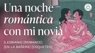 Sexo lésbico romántico en la bañera [porno en español]