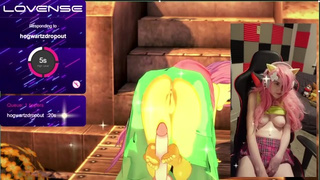 Attractive Fluttershy Cosplay Camgirl Makes Koikatsu Animations While Being Vibrated~! (Fansly/Chaturbate)