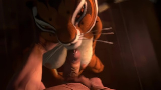 Tiger From Kung Fuu PAnda Love Hard Ass Sex in 4k UHD
