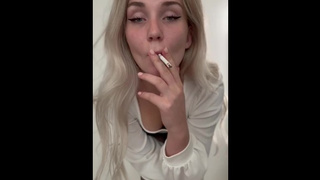 smoking in office clothes