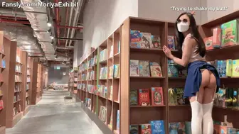Teaser - Risky Flashing my Vagina & Small Melons in a Gorgeous Bookstore ????