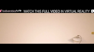 Solo perfect blonde Blanche Bradburry with monstrous tits masturbation in VR.
